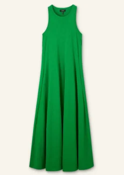 Slub Jersey Halterneck Maxi Dress