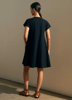 Slub Jersey Raglan Seam Short Swing Dress