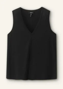 Slub V-Neck Swing Vest
