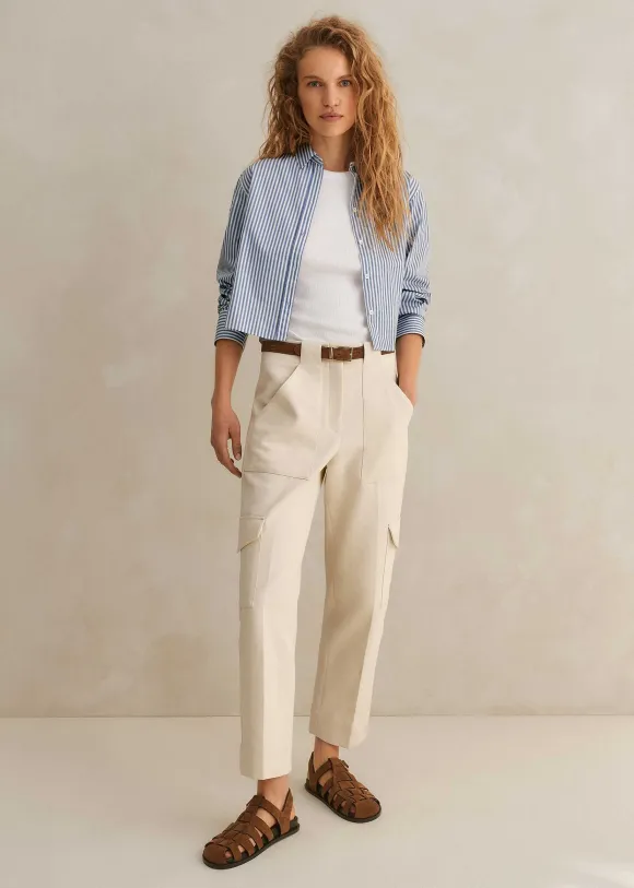 Smart Cargo Slim Crop Trouser