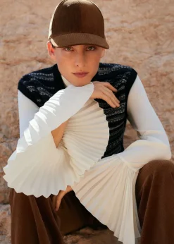 Statement Pleat Sleeve Top