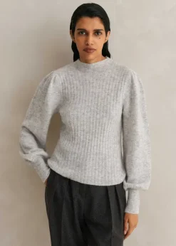 Superfine Alpaca Pouf Sleeve Jumper