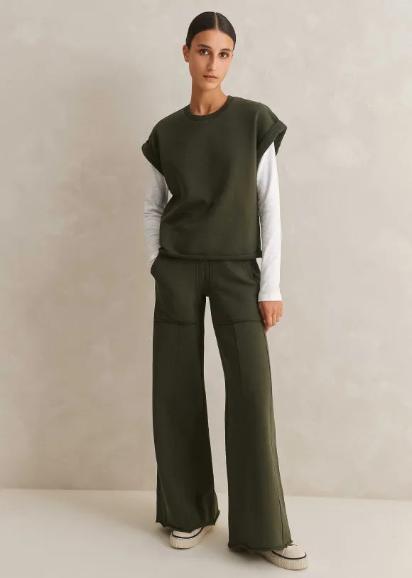 Sweatshirting Wide-Leg Trouser