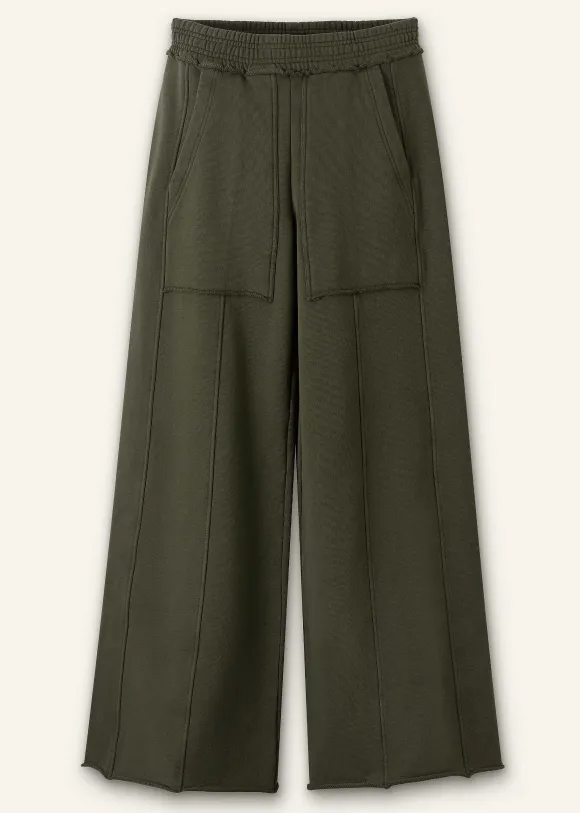 Sweatshirting Wide-Leg Trouser