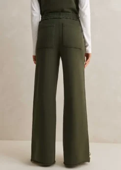 Sweatshirting Wide-Leg Trouser