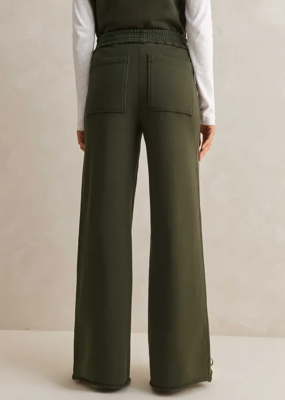 Sweatshirting Wide-Leg Trouser