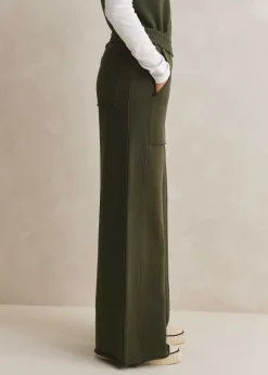 Sweatshirting Wide-Leg Trouser