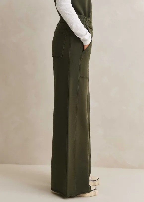 Sweatshirting Wide-Leg Trouser
