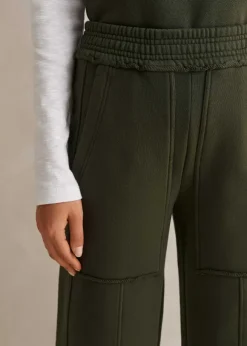 Sweatshirting Wide-Leg Trouser