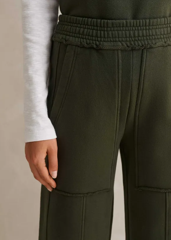 Sweatshirting Wide-Leg Trouser