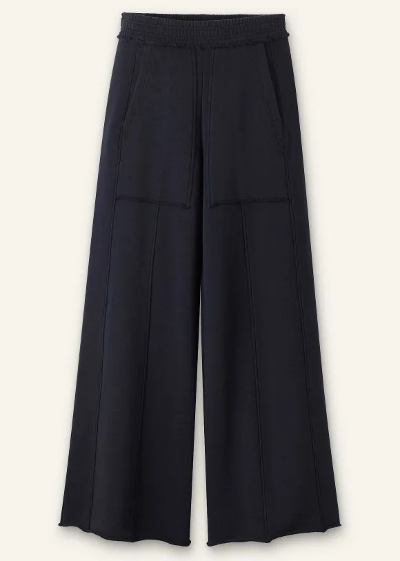 Sweatshirting Wide-Leg Trouser