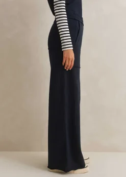 Sweatshirting Wide-Leg Trouser