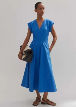 Tailored Flare Midi Dress