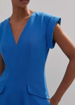 Tailored Flare Midi Dress