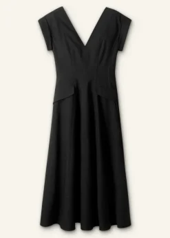 Tailored Flare Midi Dress