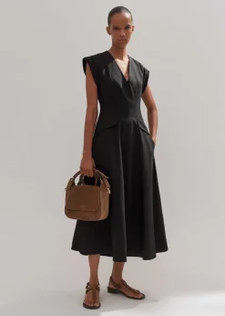 Tailored Flare Midi Dress