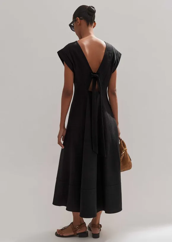 Tailored Flare Midi Dress