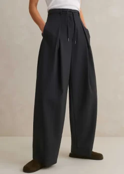 Tailored Wide Tapered Trouser + Belt