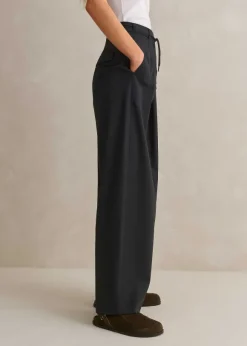 Tailored Wide Tapered Trouser + Belt