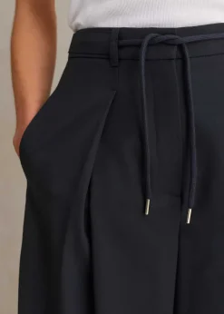 Tailored Wide Tapered Trouser + Belt