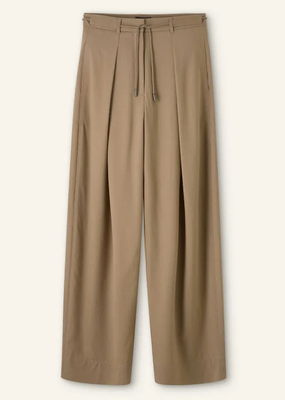 Tailored Wide Tapered Trouser + Belt