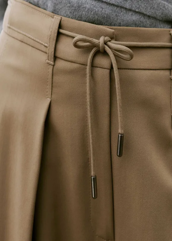 Tailored Wide Tapered Trouser + Belt