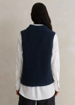 Teddy Merino Boucl Zip Vest