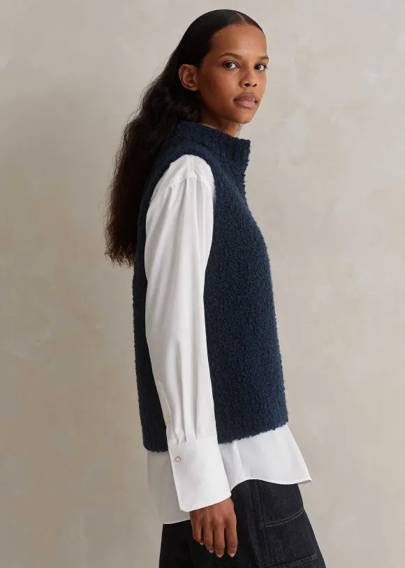 Teddy Merino Boucl Zip Vest