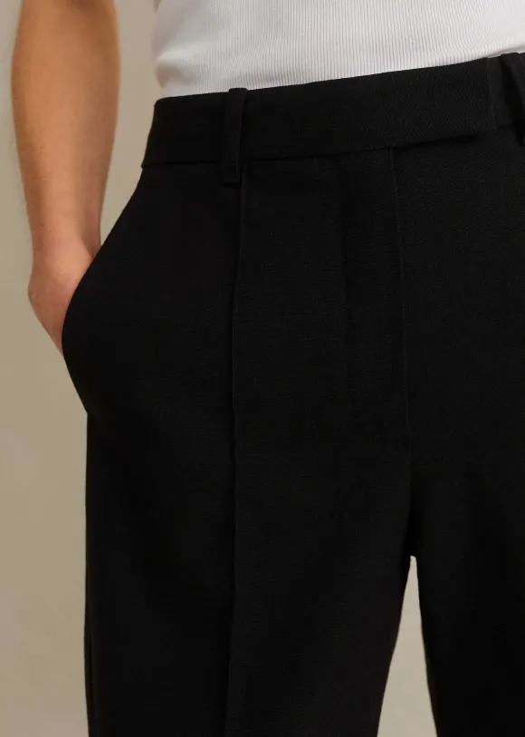 Textured Boyish Cigarette Pant