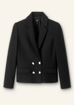 Textured Bracelet Sleeve Contour Jacket