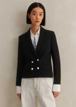 Textured Bracelet Sleeve Contour Jacket