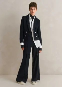 Textured Bracelet Sleeve Contour Jacket