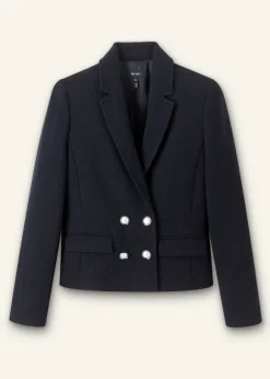 Textured Bracelet Sleeve Contour Jacket