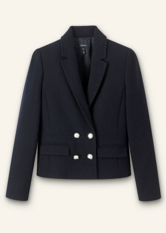Textured Bracelet Sleeve Contour Jacket
