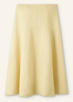 Textured Cotton-Blend Skirt