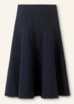 Textured Cotton-Blend Skirt