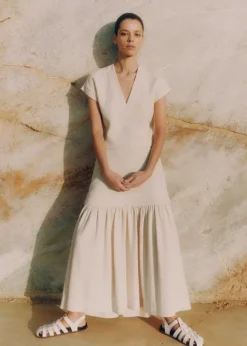 Textured High-Waisted Maxi Skirt Co-Ord