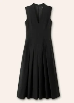 Textured Midi Dress + Belt