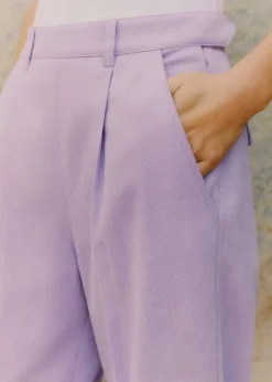 Textured Tapered Trouser Suit