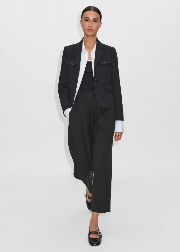 Textured Weave Boucl Trouser Co-Ord