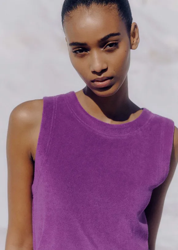 Towelling Crop Top