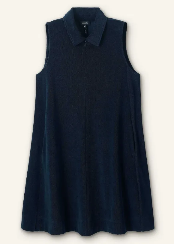 Towelling Sleeveless Swing Dress