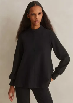 Travel Tailoring Balloon Sleeve Swing Top