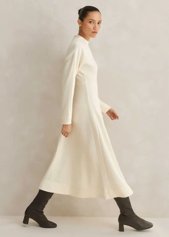 Travel Tailoring Batwing Sleeve Midi Dress