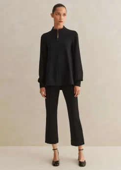 Travel Tailoring Crop Kick-Flare Trouser Co-Ord