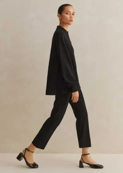 Travel Tailoring Crop Kick-Flare Trouser Co-Ord