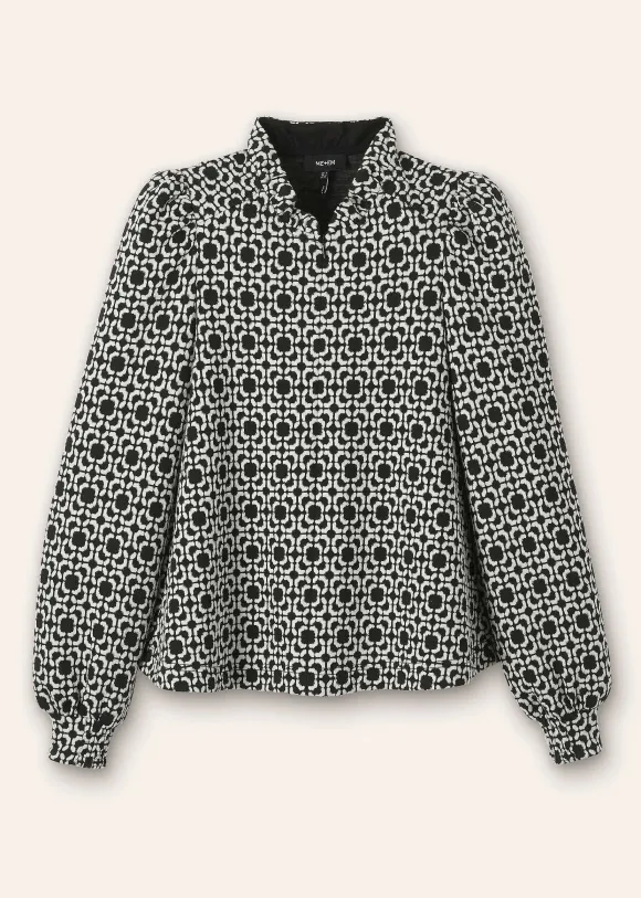 Travel Tailoring Graphic Jacquard Swing Top