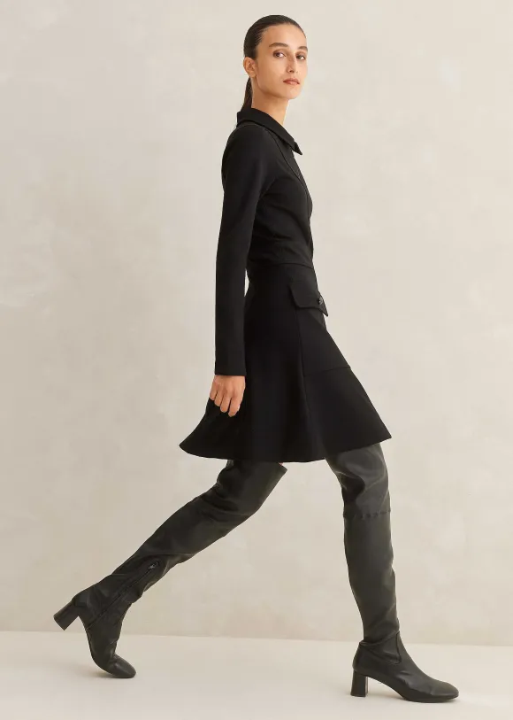 Travel Tailoring Military Mini Dress