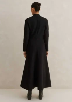 Travel Tailoring Necktie Maxi Dress