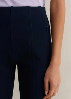 Travel Tailoring Pull On Slim Crop Trouser